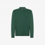 POLO CONTRAST FABRIC ELBOW EL. L/S DARK GREEN