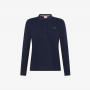 Cotton piqué polo shirt NAVY BLUE