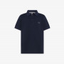 Cotton piqué polo shirt NAVY BLUE