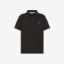 Cotton piqué polo shirt BLACK