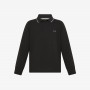 Cotton piqué polo shirt BLACK