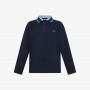 Cotton piqué polo shirt NAVY BLUE