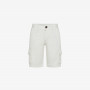 BOY'S BERMUDA MILITARY SOLID OFF WHITE