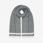 Cable-knit wool scarf MEDIUM GREY