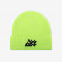 Ribbed wool beanie YELLOW FLUO