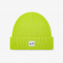 Ribbed wool beanie LIME