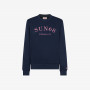 ROUND SPORTY FANCY COTTON FL. NAVY BLUE