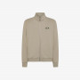 Stone cotton zip sweatshirt