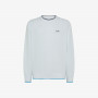 SWEATSHIRT PIQUET SMALL STRIPES FLEECE WHITE