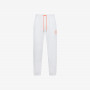 Pantaloni in felpa di cotone bianco panna