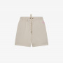 Shorts in felpa di cotone stone