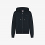 HOODIE ZIP PIQUET L/S FLEECE NAVY BLUE