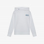 BOY'S HOODIE BASIC FLEECE BIANCO PANNA