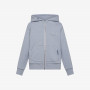 BOY'S HOODIE ZIP VINTAGE BROKEN FLEECE GRIGIO CHIARO