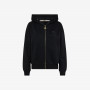 HOOD ZIP COTTON FL NERO