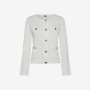 ROUND JACKET COTTON FL PORCELLANA