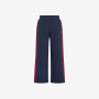LONG PANT WITH TAPE POLY-COTTON FL NAVY BLUE