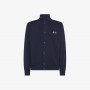 CARDIGAN BUTTON COTTON FL NAVY BLUE