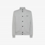 CARDIGAN BUTTON COTTON FL GRIGIO MEDIO