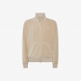 Cotton corduroy zip sweatshirt BEIGE