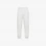 Cotton fleece joggers WHITE