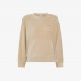 ROUND NECK CORDUROY FLEECE BEIGE