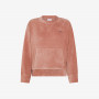 ROUND NECK CORDUROY FLEECE BUBBLE GUM