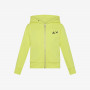 Cotton zip hoodie LEMON