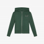 Cotton zip hoodie DARK GREEN