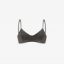 Top mare in lurex nero