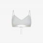 Top mare in lurex argento