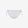 Off white nylon bikini briefs with embroidery