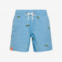 BOY'S SWIM PANT SMALL EMBROIDERY TURQUOISE/WHITE
