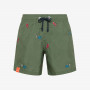 BOY'S SWIM PANT SMALL EMBROIDERY VERDE SCURO
