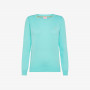 ROUND NECK SOLID L/S ACQUA