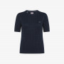 T-SHIRT CABLE S/S NAVY BLUE