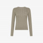 CABLE KNIT SWEATER L/S STONE