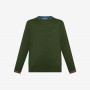 Dark green cotton jumper