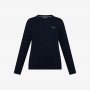 BOY'S SWEATER CABLE KNIT L/S NAVY BLUE