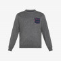 BOY'S ROUND ELBOW & POCKET FANCY MEDIUM GREY