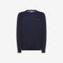 Wool and cotton jumper NAVY BLUE