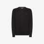 Wool and cotton jumper BLACK