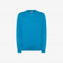 Wool and cotton jumper TURQUOISE