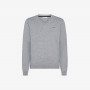 V NECK SOLID GRIGIO MEDIO