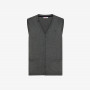 Wool and cotton vest DARK GREY