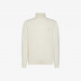 Wool and cotton turtleneck jumper OFF WHITE