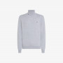 Wool and cotton turtleneck jumper MEDIUM GREY