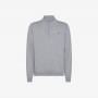 Wool and cotton zip jumper MEDIUM GREY