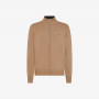 Wool and cashmere zip jumper BEIGE