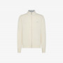 Wool and cashmere zip jumper OFF WHITE